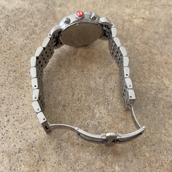 MICHELE CSX Chronograph Diamond Bezel Ladies Watch - MW03M01A1025 - Picture 5 of 16